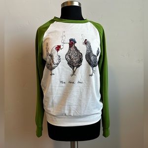 NWOT Three French Hens Crewneck